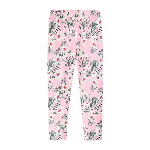 Image of Mud Kingdom Little Big Girls Leggings Cute Printing Polyester Stretchy Fashion Spring Summer