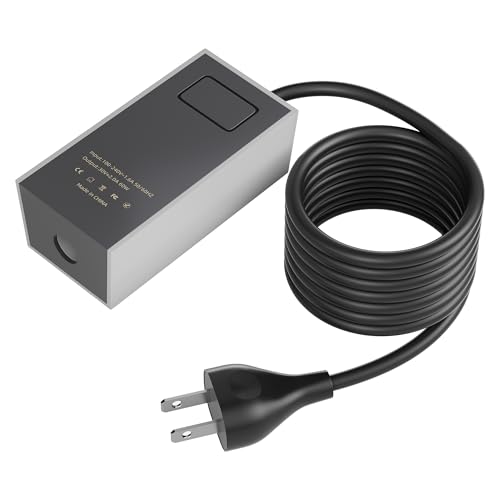Starlink Mini AC Power Supply, Starlink Mini Extension Power Cable, Output 60W, Wall Charger Plug, Smaller Plug Footprint, 5.9FT