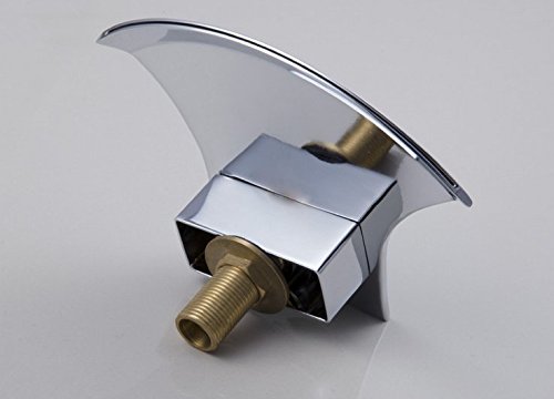 Robinet mitigeur cascade chrome à 5 pièces pour baignoire élégante et moderne - 2