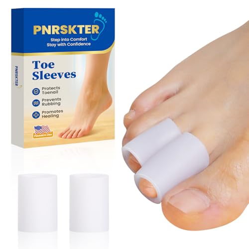 Image of Toe Protectors Women & Men, 20 Pcs Toe Sleeves (Medium), Silicone Toe Protectors - Pain Relief Toe Separators for Women, Toe Protector for Bunion Blisters, Hammer Toes, Toenails Loss