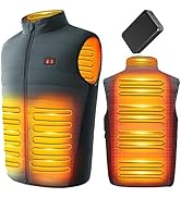 [LABEWVI] 電熱ベスト ヒーターベスト 背中全域温まる 圧倒的な発熱面積 16000mAh モバイルバッテリー付き 3段階温度調節 60℃発熱可能 洗濯可 軽量 防寒対策 アウトドア ヒ...