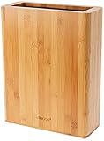 Bambú Arcos Tacos, Bloque Universal para Cuchillos hasta 25 cm, Hecho de Bambú, Tamaño 280 x 215 x 90 mm, Color Marrón