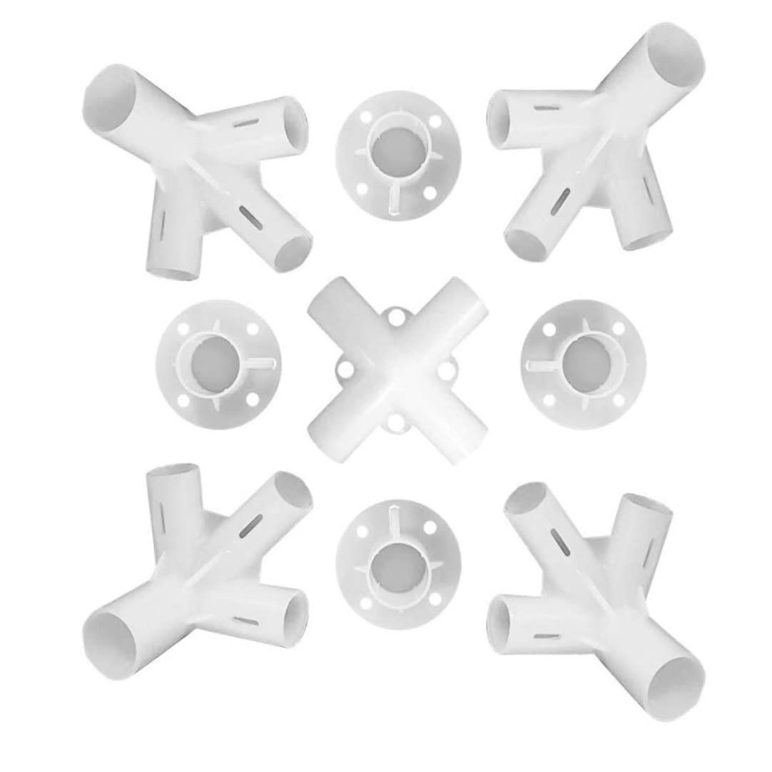 Conector Central De Esquina Para Gazebo De 9 Piezas – Recambio Para Carpa De 3x3m (Diámetro 25/19 Mm) – Plástico PP Resistente