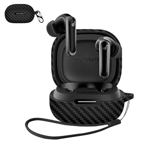 For Anker Soundcore P40i �P�[�X�yLAZIRO 2025�V�J���z�Y�f�@�ۃe�N�X�`�� �_�炩�ȃV���J�Q���̃X�|�[�c�N�[���ȃf�U�C�� �����[�d�\ �Ռ��z�� �h�� �h�o �y�� �����h�~�p�̃t�b�N�𓋍ڂ��� �X�����\�t�g �P�[�X�J�o�[ ��