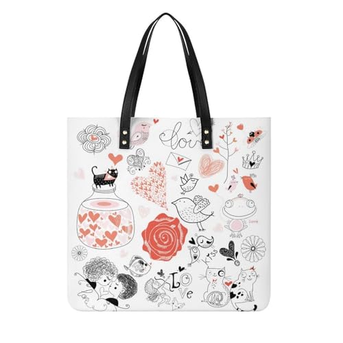 Sac à bandoulière pour voyage et escapades - Tote bag imprimé chat et nature