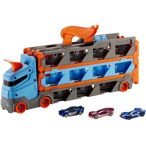 Hot Wheels Sürat Pistli Tır Hot Wheels Sürat Pistli Tır, 3 Adet 1:64 Ölçekli Araba İçerir, 4-8 Yaş Arası Çocuklar İçin GVG37 GVG37