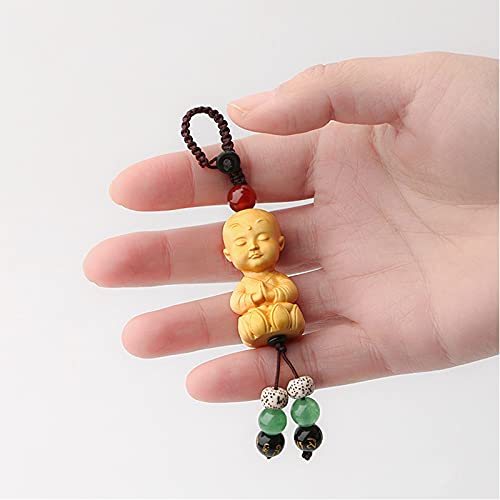 Piccola Statua del Monaco Mini Figure di Buddha