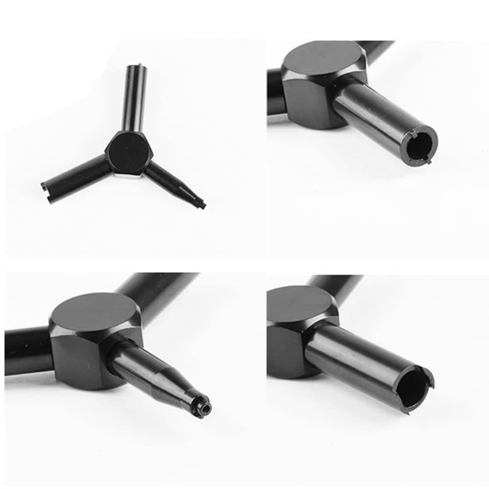 Clé de Valve, Clé de boîte de Mesure pour KSC WA Gas Magazine Charging Valve Gear Steel, Outil Multifonctionnel de détachement, de réparation et de Retrait du Noyau
