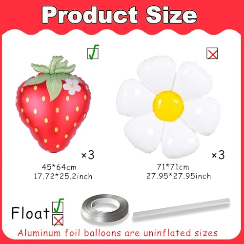 Image of Red Strawberry Balloons Strawberry Birthday Party Decorations Berry First Birthday Party Decorations Strawberry Baby Shower Berry In Love Bridal Shower Decorations Globos De Fresa