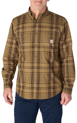Image of Carhartt Men's Fort Loose Ls Plaid Shirt