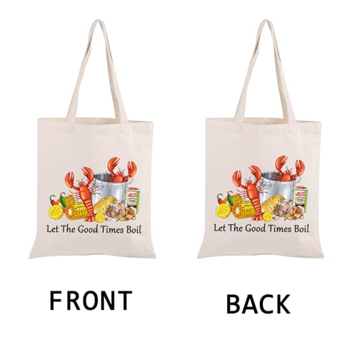 Bolso tote PWHAOO para hervir camarones de Nueva Orleans, regalo navideño para amantes de los camarones miniatura 5