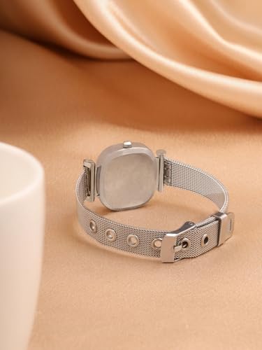 Image of Retro Hues Collection Analog Stainless Steel Wrist Watch for Women | Birthday Anniversary Gift