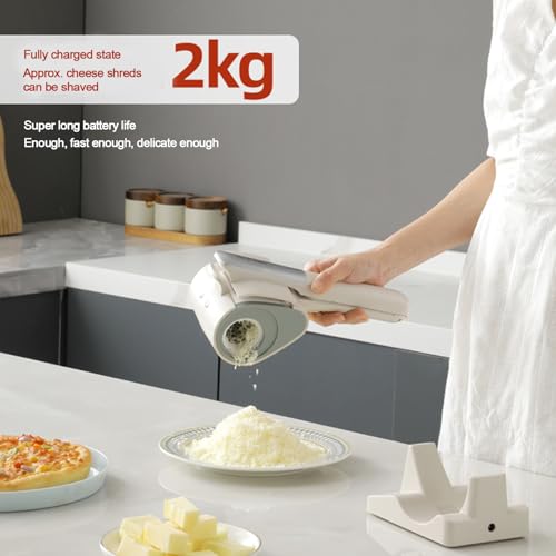 Rallador eléctrico inalámbrico recargable rotatorio para queso miniatura 3