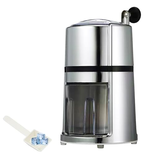 Kamanan Manuel Broyeur à Glace, Machine à Glace Pilée Manivelle, Broyeur à Glace Manuel, Cocktails Slush Machine, Rasoir à Glace Portable à Manivelle...