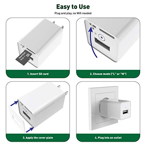 Spy Camera Charger 1080p HD USB Camera Easy to Install Spy Camera