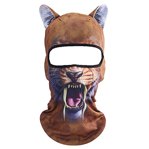 Image of Cat Balaclava,Dog Balaclava,Halloween Hat,Cute Full Face Hood Mask Animal Ski Mask for Hiking Riding Sports Outdoor