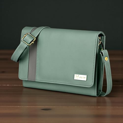 Image of ALSU Women's trendy Sling Bag | handbag | purse | crossbody bag| deattachable straps | adjustable straps |card slots side bag| phone pocket