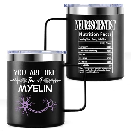 Grawmise Neuroscience Gifts for Neurologist, 12oz Neuroscientist Mug for Birthday Christmas Appreciation Gift, Best Neurology Gifts