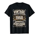 76° compleanno 76 uomo anni retro vintage 1950 regalo maglietta