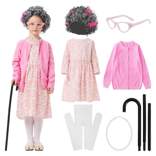 Disfraz de Abuela para Niñas Talla Mediana