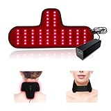 Tamthna Red Light Therapy for Neck & Wrist, Rechargeable 5000mAh Battery Infrared Red Light Therapy Belt for Body, Portable Near Infrared Neck Wrap for Home and Office