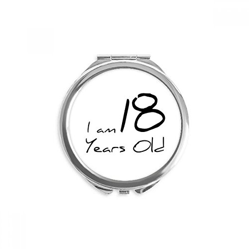 Miroir de maquillage je suis 18 ans mini miroir de poche portable et compact multicolore