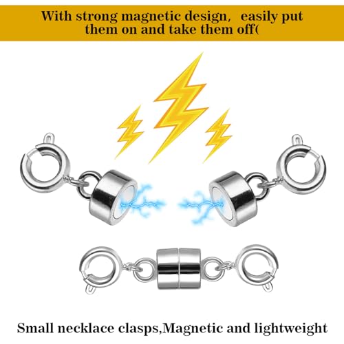 TIESOME 4PCS Double Magnetic Necklace Clasps and Closures - Image 4