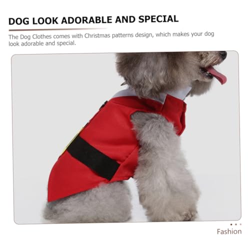 Disfraz de perro Navidad Santa Claus talla mediana miniatura 7