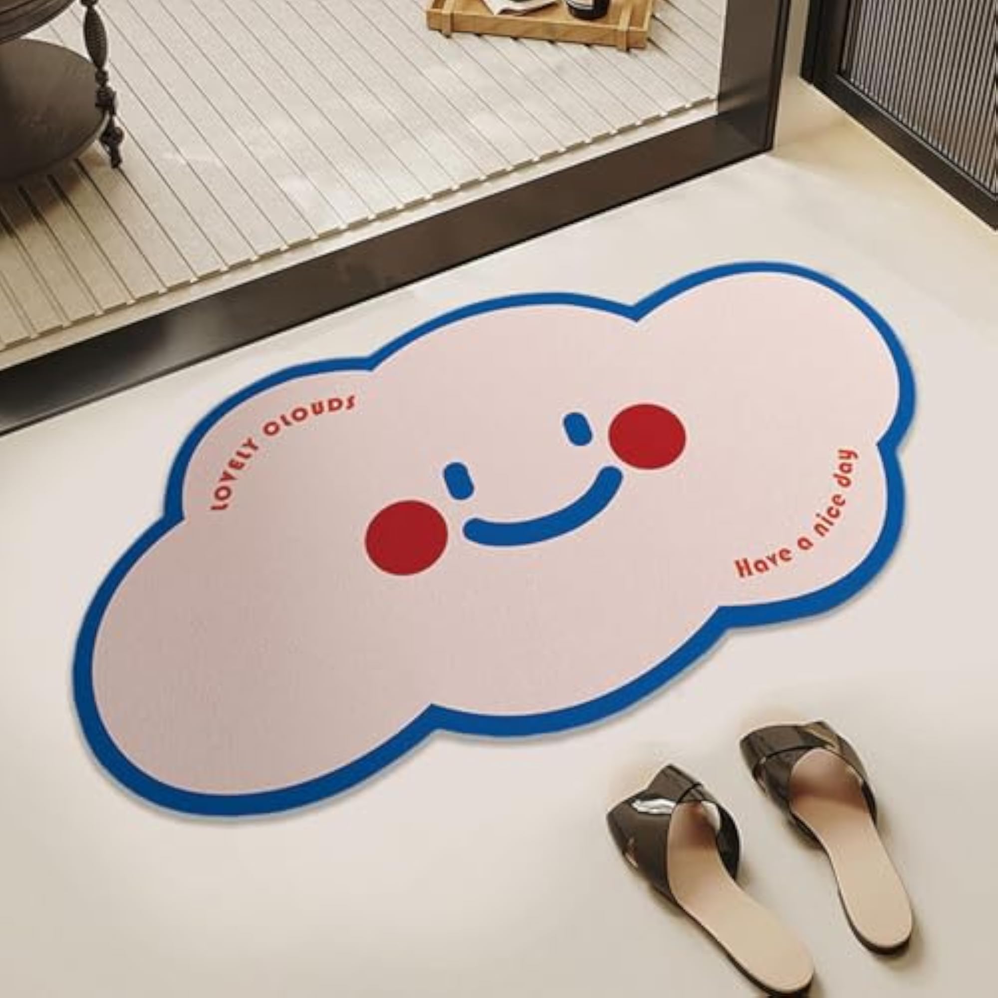 DESIRE Bath Mat, Washable Absorbent Non-Slip for Indoor Use