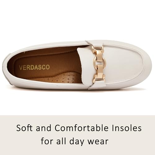 Image of VERDASCO Women's Loafers Comfort Slip-Ons Flat Work Shoes Casual Moccasins Penny Loafers Lady Dress Shoes