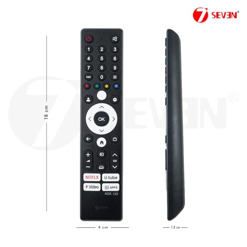 Image of 7SEVEN Compatible of Onida Smart 4K Tv Remote Original Nexg Series Google Tv with HDR10 Technology Support 43UIG 50UIG 55UIG Model Television Non Voice Command Remotes Control