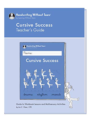 Learning Without Tears - Cursive Success Teacher's Guide - Série Handwriting Without Tears - Livro de escrita da 4ª série - Habilidades de escrita cursiva e aulas de artes de linguagem - Para uso