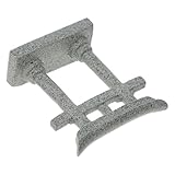 BESTonZON Japanisches Torii Tor Aquarium Deko Resin Miniatur Shinto Tempel Tor Ornament Orientalische Brücke Fischbecken Landschaftsdeko Glückssymbol