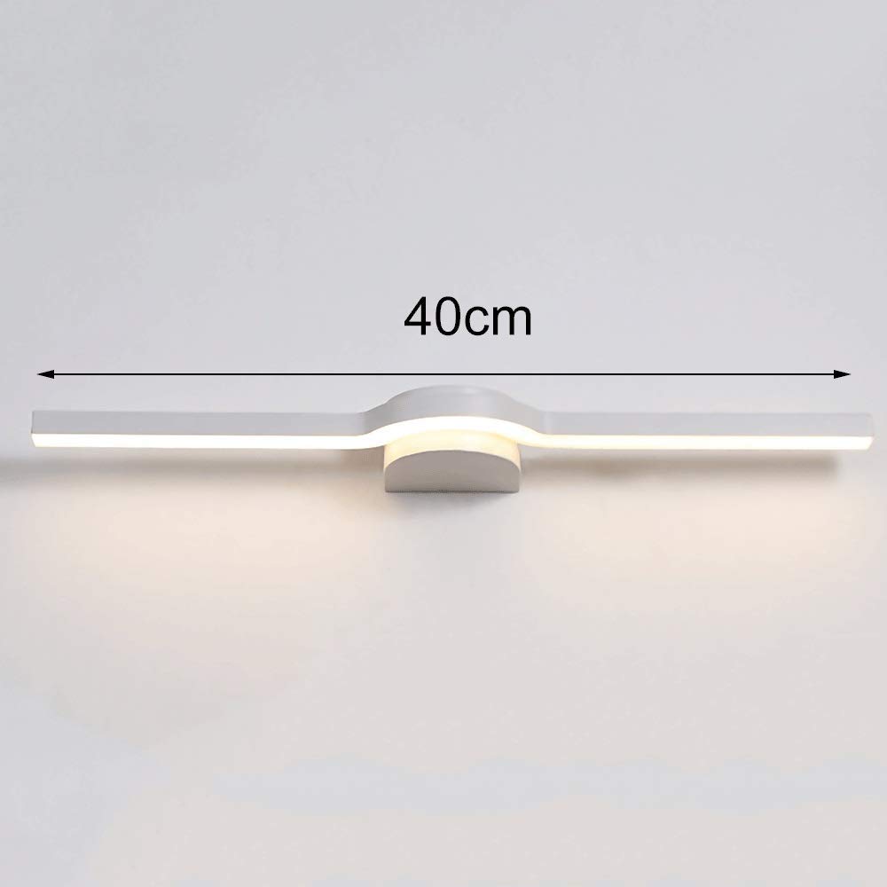 Luz Frontal de Espejo LED de 9 W, lámpara de Espejo de Maquillaje, lámpara de Pared de Montaje Empotrado para baño, Aplique de Pared de Metal, Accesorio de iluminación para vestidor de baño, cálido