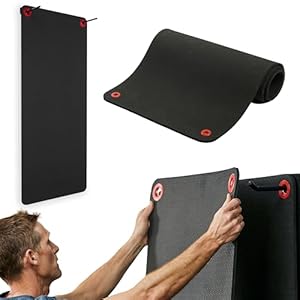 SPRI Hanging Exercise Mat, Fitness & Yoga Mat for Group Fitness Classes, Commercial Grade Quality with Reinforced Holes