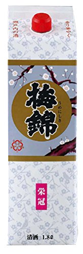 Amazon.co.jp: 梅錦山川 梅錦 上撰 栄冠 パック [ 日本酒 1800ml