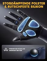 Lamicall Fahrradhandschuhe Herren & Damen, Halbfinger Fitness Handschuhe – Ansicht 5