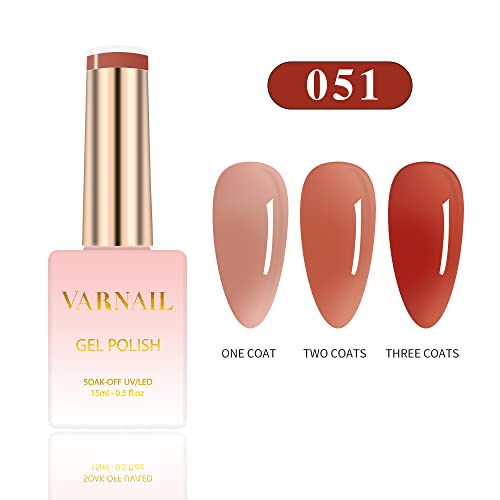 Kit VARNAIL Gel Jelly 6 Colores Translucidos 15 ml miniatura 4