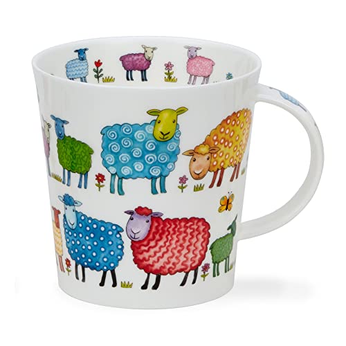 Dunoon Cairngorm 0.48L Mug Bright Bunch (Sheep), White