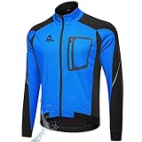 [Práctico y multifuncional]: 4 bolsillos para almacenamiento incluyen 2 bolsillos con cremallera, Chaqueta reflectante para bicicleta, la cremallera principal y la cremallera en la parte posterior están equipadas con elementos reflectantes. Las tiras reflectantes mejoran la seguridad al conducir de noche.