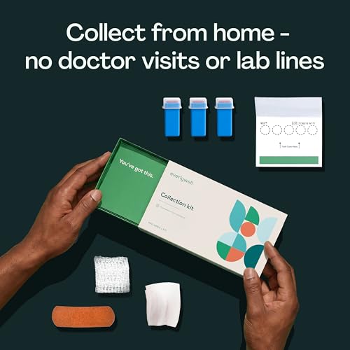Image of Everlywell At-Home Testosterone Collection Kit for Men, Measures Total Testosterone Level for Accurate Results from CLIA-Certified Labs, Ages 18 Plus