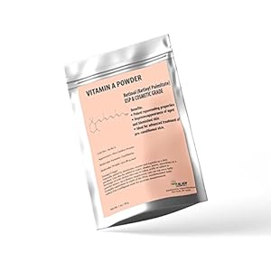 Talsen Chemicals Vitamin A Powder Retinyl Palmitate, Pure Retinol Powdered Vitamin Water Soluble Vitamin A USP…