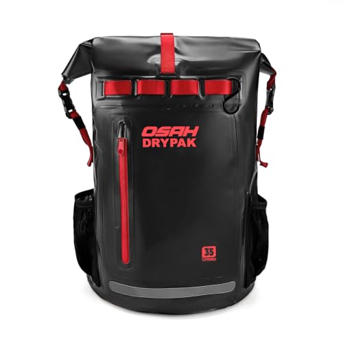 Bolsa seca impermeable mochila 35L, mochila resistente con cierre enrollable miniatura 1