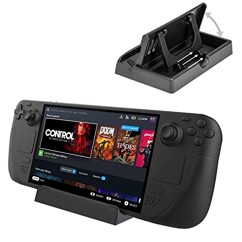 OwlTree Upgraded 2022 Stand Dock for Valve Steam Deck Cell Phone Stand, Anti-Slip Adjustable Foldable Stand Base Compatible with Steam Deck Dock Stand Accessories