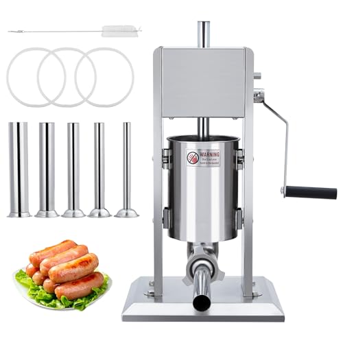 Sausage Stuffer, Manual 7LB/3L Sausage Maker Machine