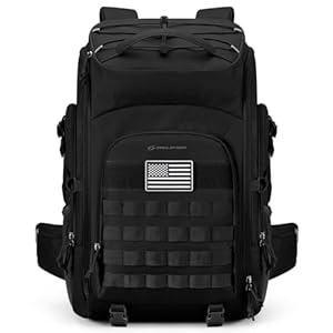 Maelstrom Tactical Backpack for Men, 40L Military Backpack,Water Resistant Assault Pack for Women, 3-Day Bug Out Bag for Hiking, Camping, Gym with Molle System-Black