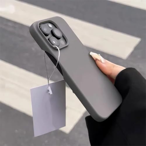 Coque iPhone 14 Pro silicone gris antichoc idéale pour le quotidien urbain