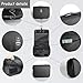 Motroce Foldable Hanging Travel Toiletry Bag,Waterproof Portable Travel Bags, Multifunction Travel Makeup Cosmetic Bag Organizer with Hanging Hook (Grey)