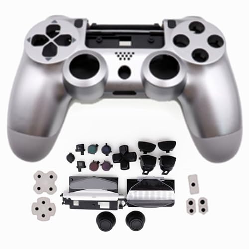 Custodia plastica per controller di gioco argento con set di ricambio per Pro 5.0 JDS-050 JDS-055 JDM-050 JDM-055 versione V2
