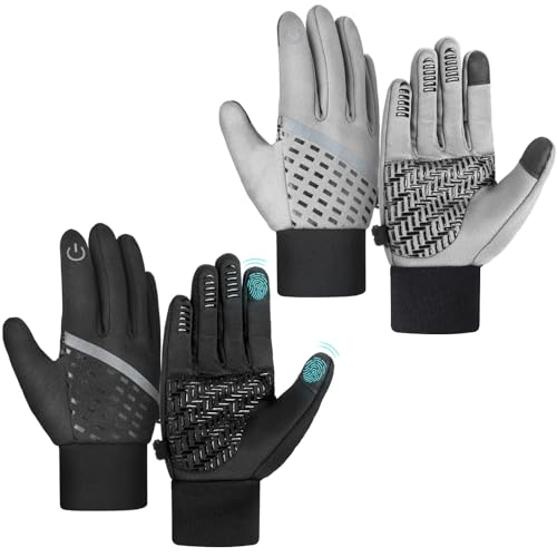 Suhine Pairs Kids Winter Gloves Waterproof Touchscreen Gloves